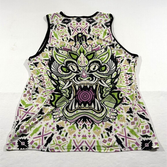 Into The AM Tribal Beast Graphic Premium AOP Tank Top Sleeveless Rave EDC Sz 2XL - Picture 8 of 10